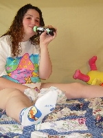 Baby-Girls in Windeln